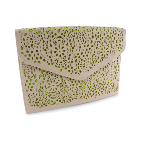 Michelle Ivory and Neon Green Clutch at LVBT