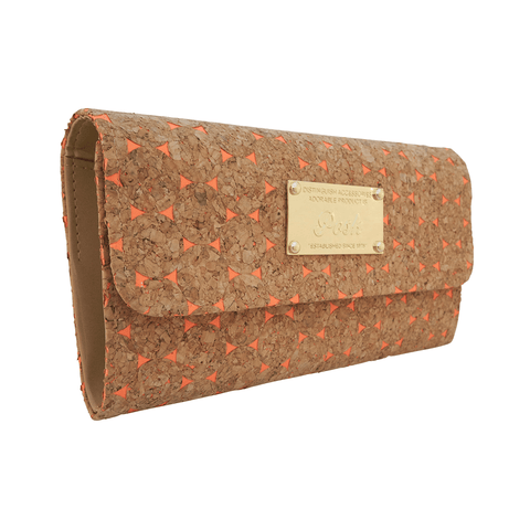 Emma Coral Cork Clutch at LVBT