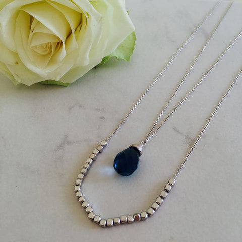 Ellen Silver Necklace Set