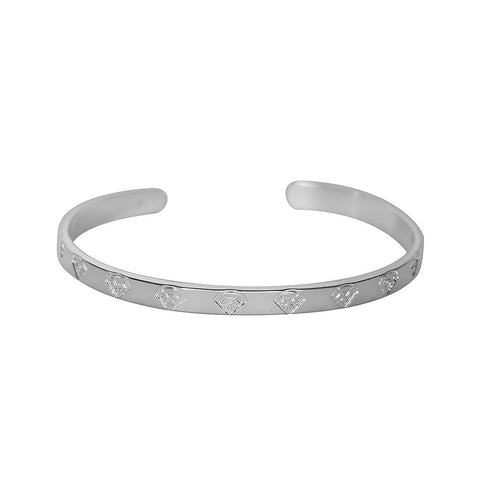 Silver Fine Diamond Bracelet