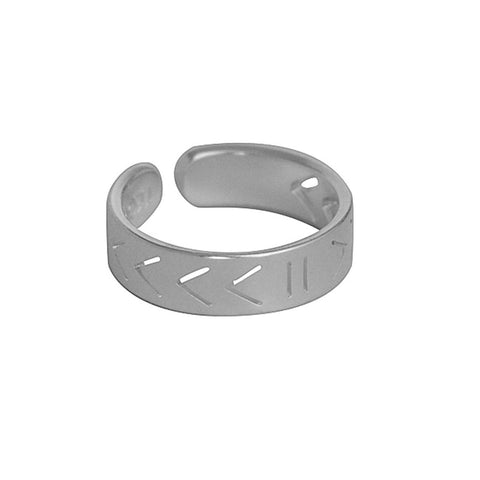 Leone Silver Play Pause Ring at LVBT