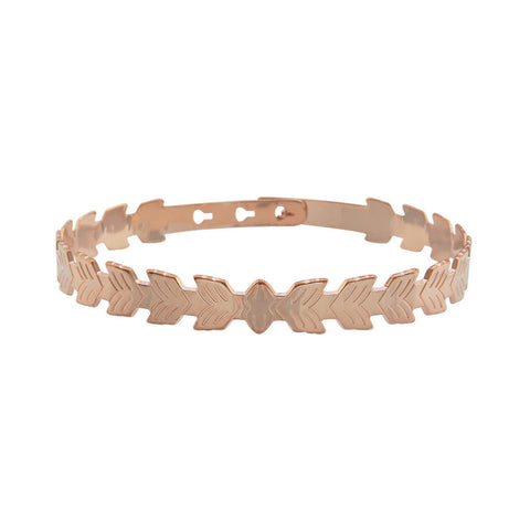 Rose Gold Leaf Bracelet