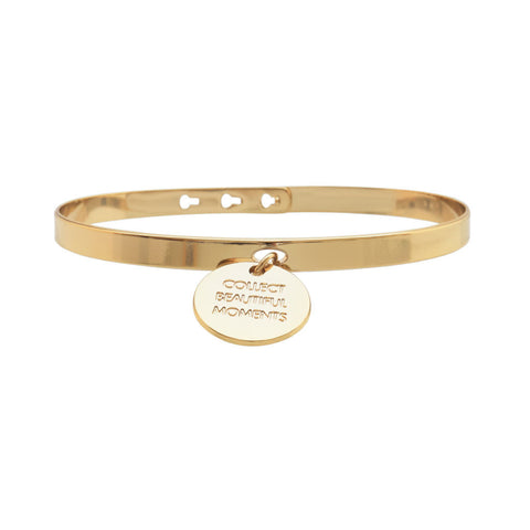 MYA BAY Gold ''Collect beautiful moments'' Charm Bracelet at LVBT