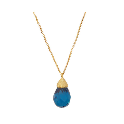 Barbara Gold Necklace Close at LVBT