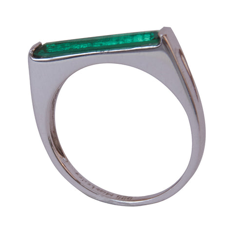 Miss Lesley Silver and Emerald Green Ring at LVBT