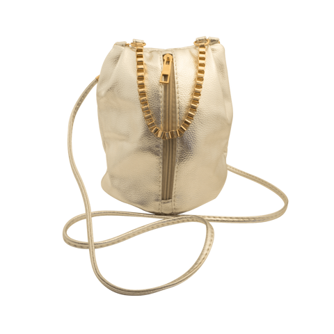 Leah Gold Pouch Bag at LVBT