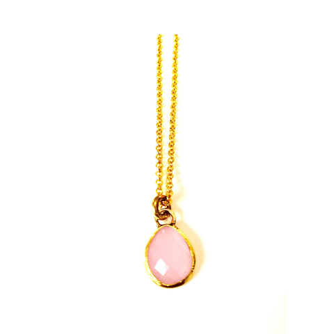 Pink Chalcedony Healing Necklace at LVBT