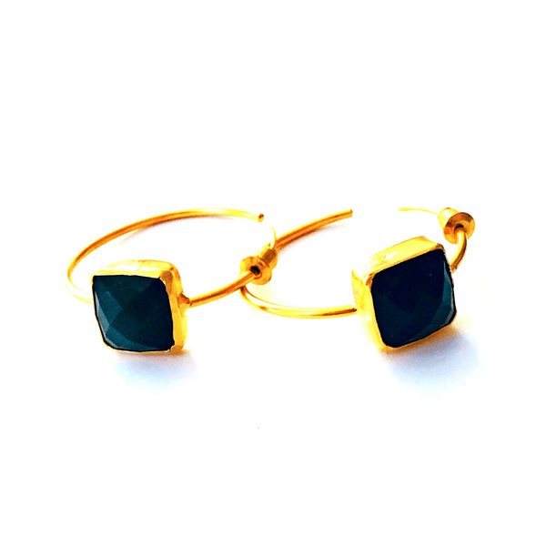 Jade Stone Earrings at LVBT