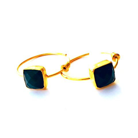 Jade Stone Earrings at LVBT
