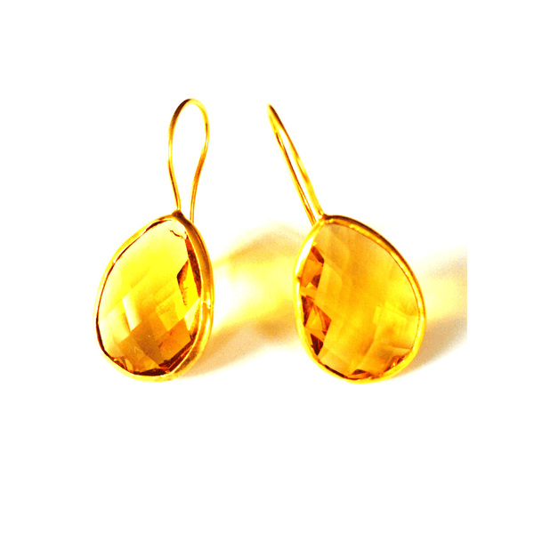 Honey Gold Citrine Earrings