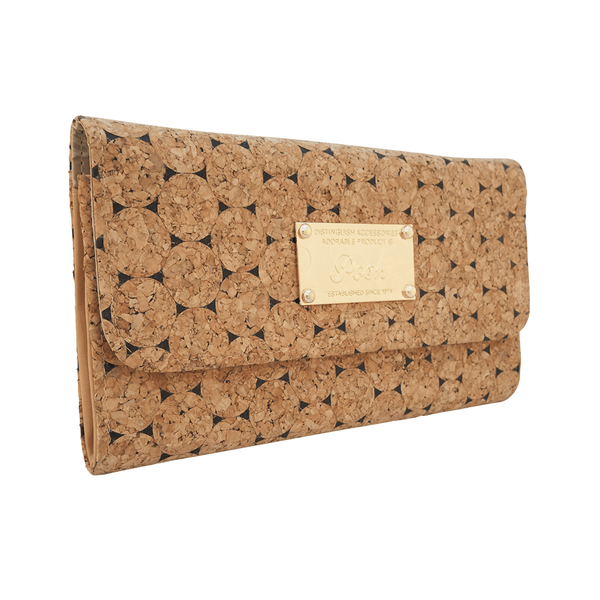 Emma Black Cork Clutch at LVBT