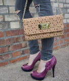 Emma Black Cork Clutch