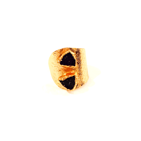 Double Semi-Precious Stone Ring at LVBT