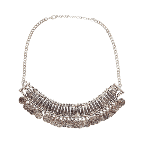 Fern silver coin necklace at LVBT