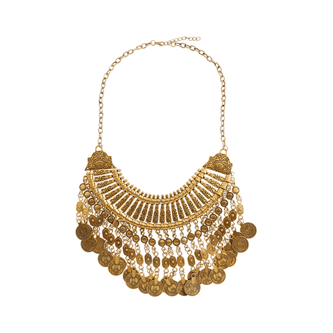 Kendall gold coin necklace at LVBT