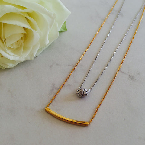 Sarah Silver & Gold Necklace Set