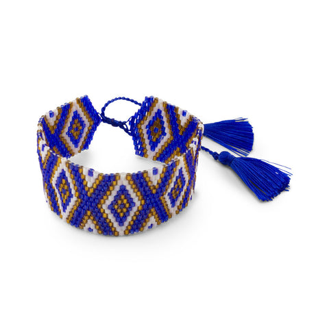 Amadoria Azure Blue, White & Gold Java Bracelet at LVBT 