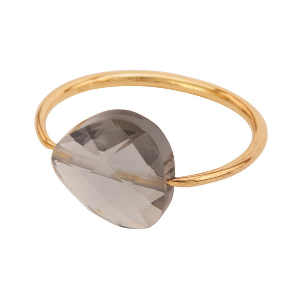Miss Lesley Rene Gold and Grey Stone Ring at LVBT