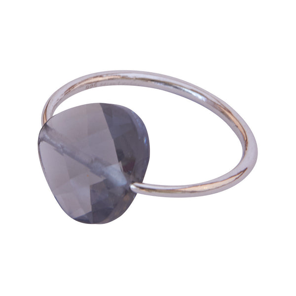 Miss Lesley Rene Silver and Grey Stone Ring at LVBT