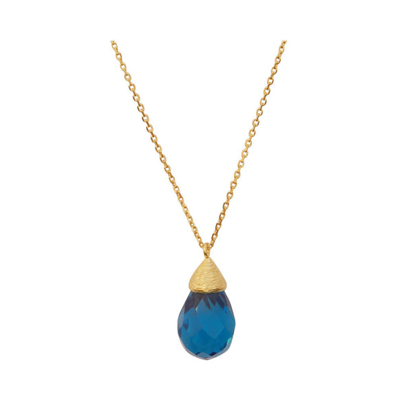 Barbara Gold Necklace Close at LVBT