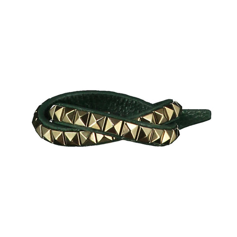 Vicki Dark Green Leather Bracelet