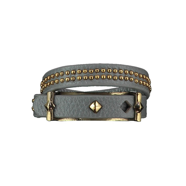 Ashlea Grey Leather Bracelet at LVBT
