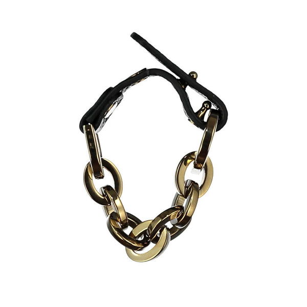 Sally Black Leather Bracelet