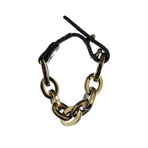 Sally Black Leather Bracelet