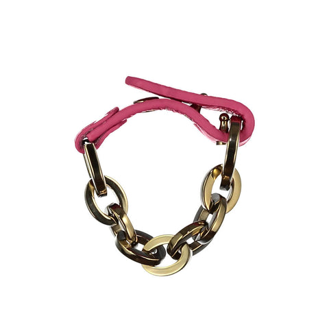 Sally Pink Leather Bracelet