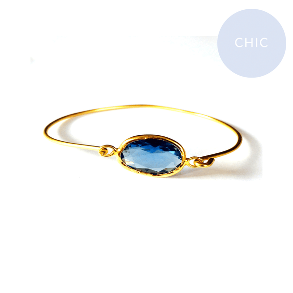 Love by Taryn Gold Topaz Bangle