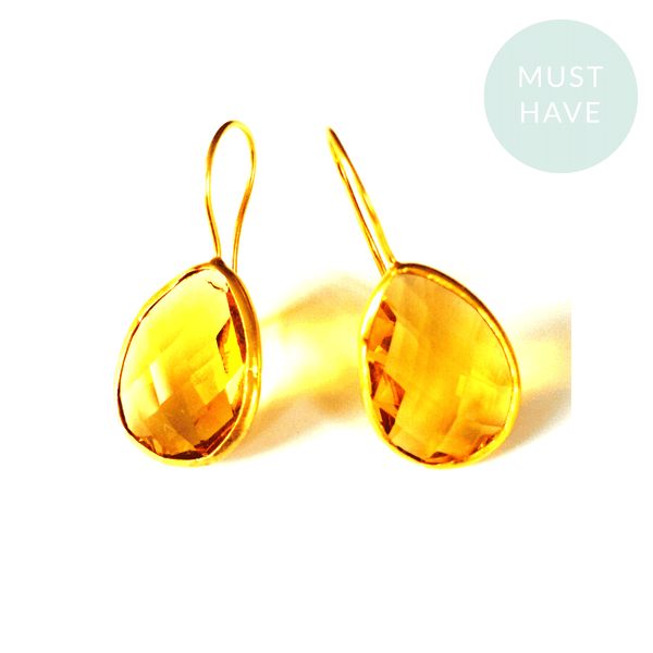 Love by Taryn Honey Gold Citrine Earrings