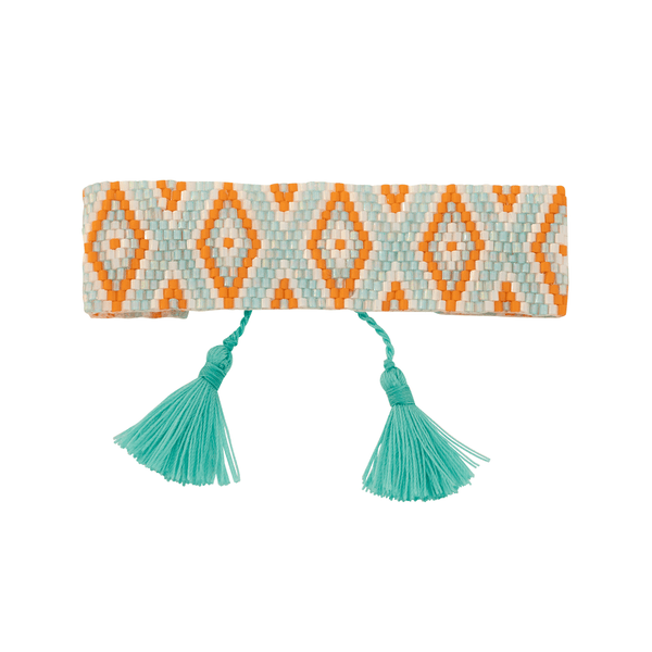 Amadoria Aqua, White & Orange Java Bracelet at LVBT