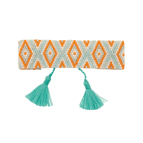 Amadoria Aqua, White & Orange Java Bracelet at LVBT