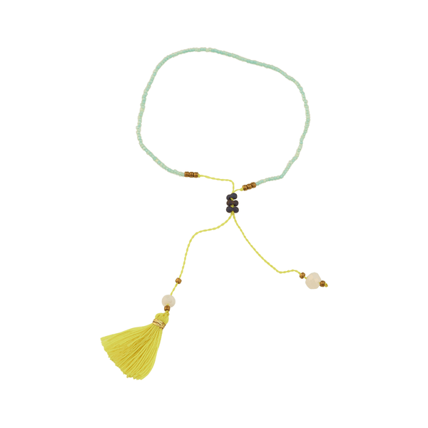 Green & Yellow Kalam Bracelet at LVBT