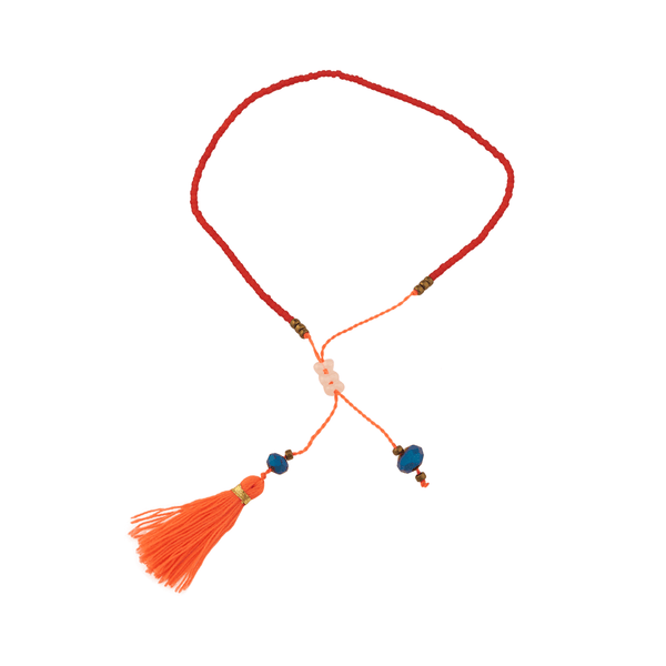 Red & Orange Kalam Bracelet at LVBT