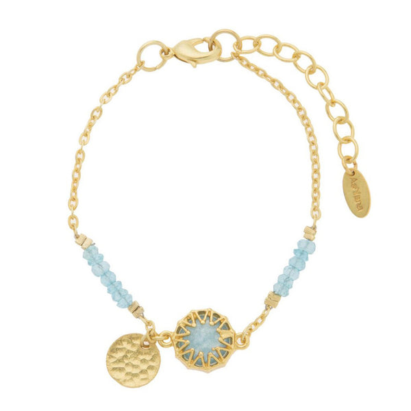Ashiana Aqua and Gold Heidi Bracelet at LVBT